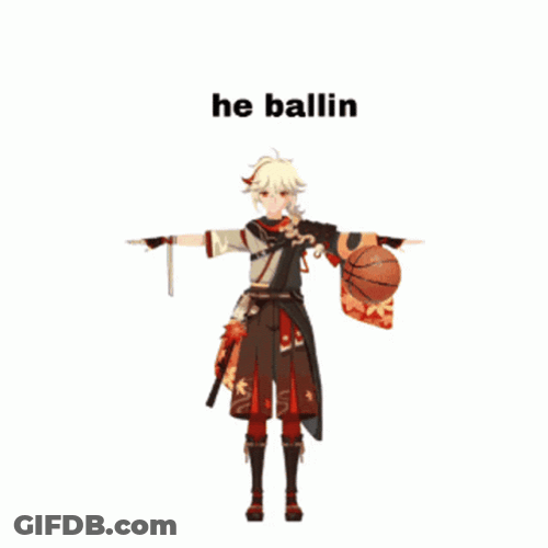 Kaedehara Kazuha Balling GIF