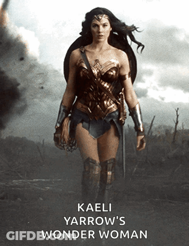 Kaeli Yarrow 'S Wonder Woman Is Featured On A Poster GIF