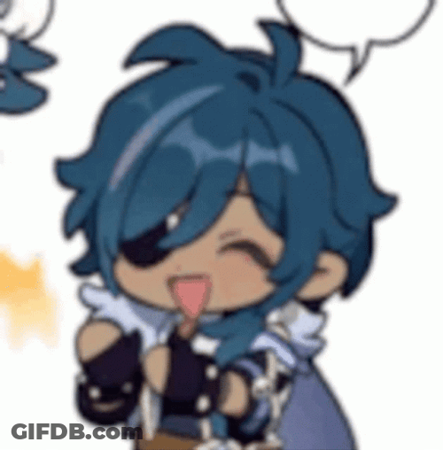 Kaeya 2D Shimmy Dance GIF