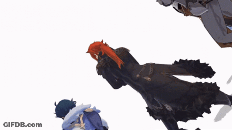 Kaeya And Genshin Impact Characters Hip Dance GIF
