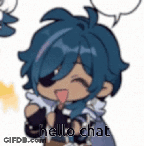 Kaeya Hello Chat GIF
