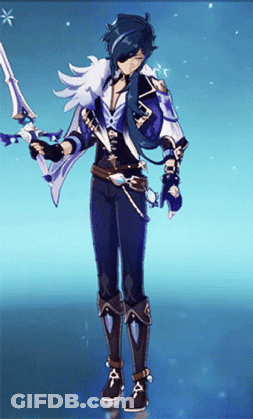 Kaeya Sword Play GIF
