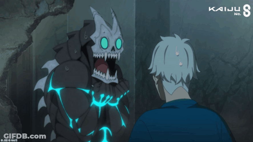 Kafka Hibino Kaiju No 8 Reno Ishikawa Shock Ahh GIF