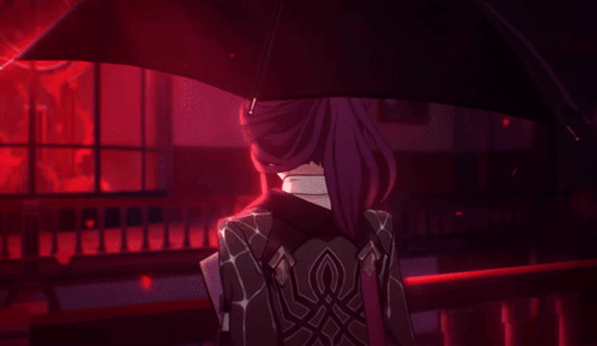 Kafka Honkai Star Rail Glowing Gaze GIF