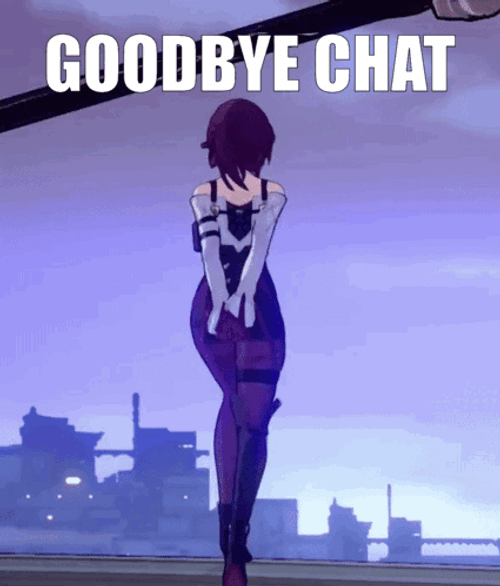 Kafka Honkai Star Rail Goodbye Chat GIF