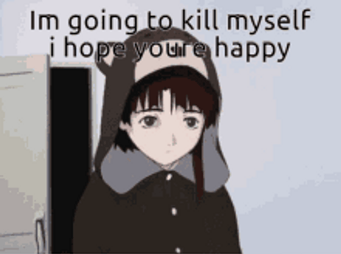 Kagerou Project Series Kill Myself Meme GIF