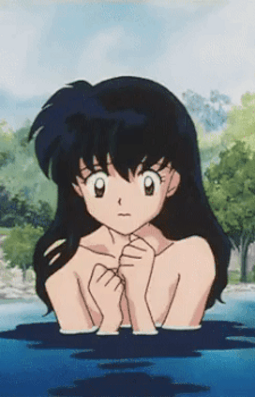 Kagome Getting Cold GIF