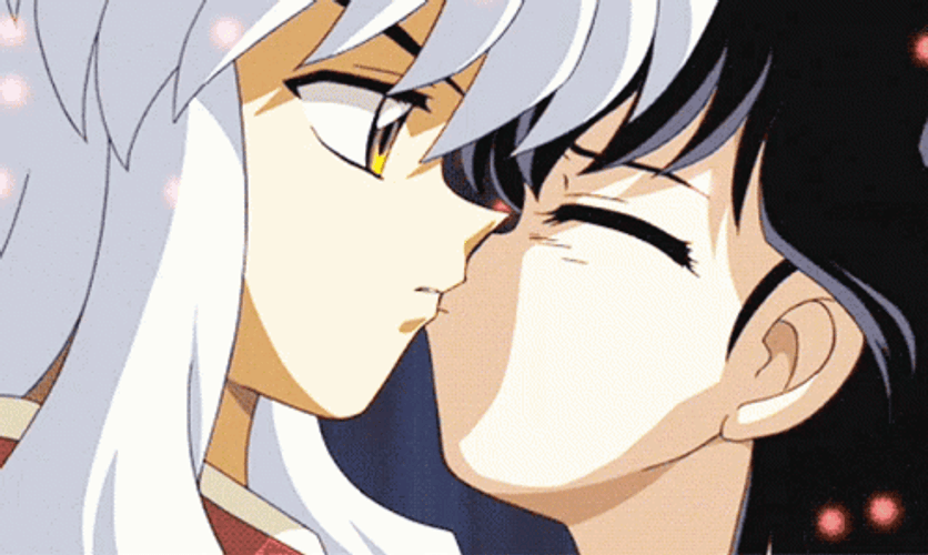Kagome Inuyasha Kiss GIF