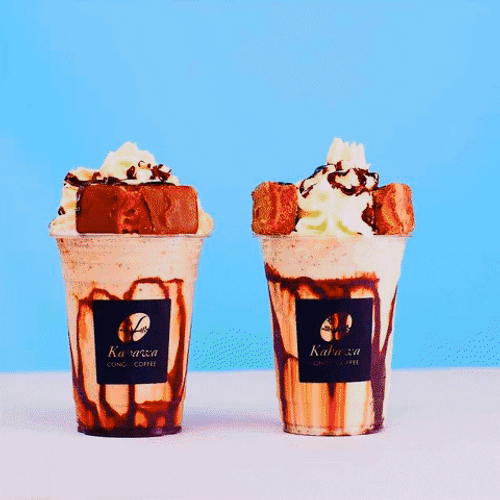 Kahawa Congo Yummy Coffee Milkshake Color Change GIF
