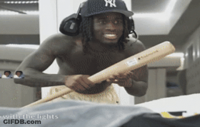 Kai Cenat Baseball Bat GIF