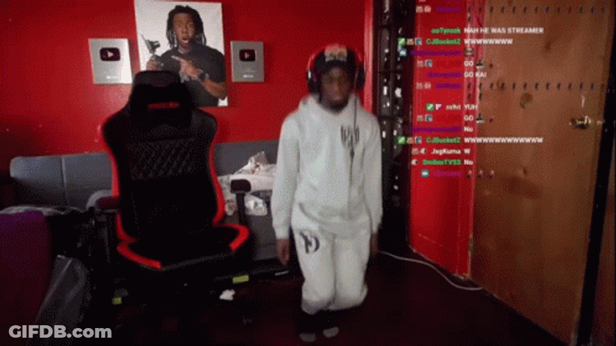 Kai Cenat Dancing Getting Sturdy GIF