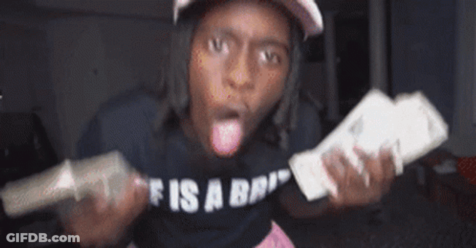 Kai Cenat Excited Money Dance GIF