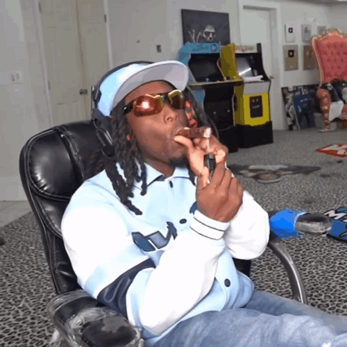 Kai Cenat Smoking Live GIF