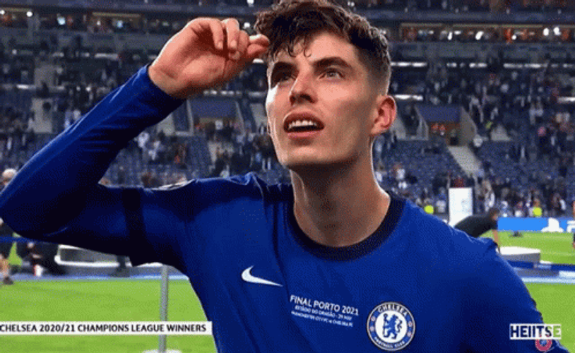 Kai Havertz Smiling For The Crowd GIF