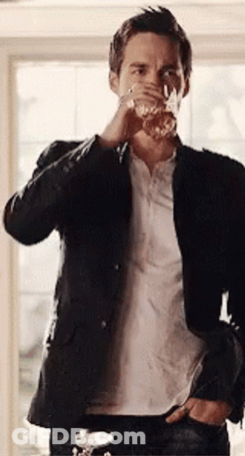 Kai Parker Drink Alcohol GIF