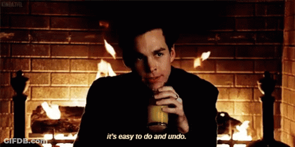 Kai Parker Its Easy To Do And Undo GIF