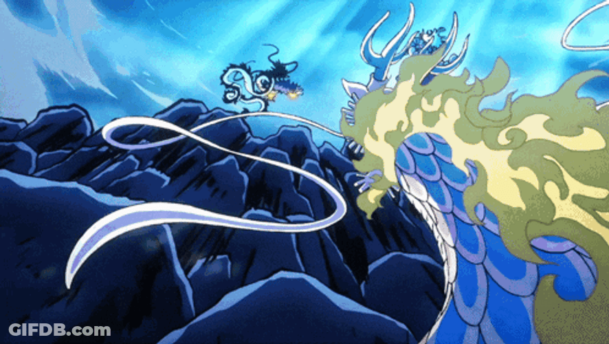 Kaido As Dragon Flying Attack GIF