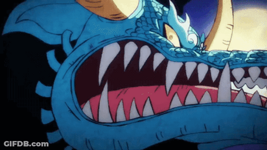 Kaido As Dragon Shocked Face GIF