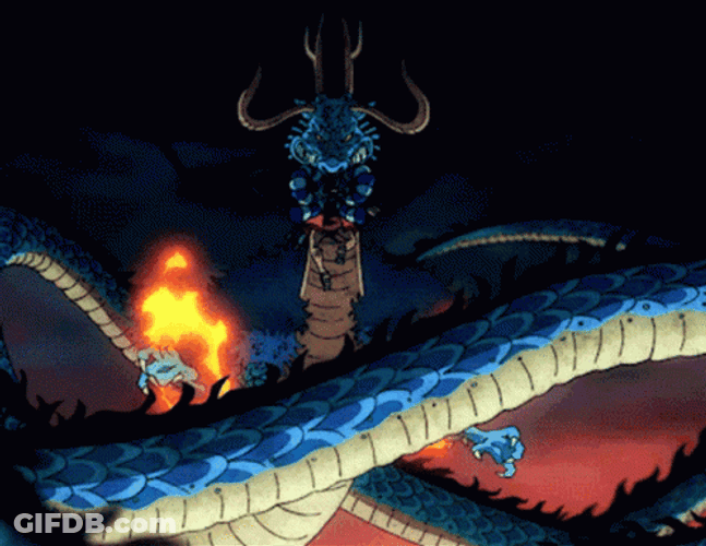 Kaido To Dragon Transformation GIF