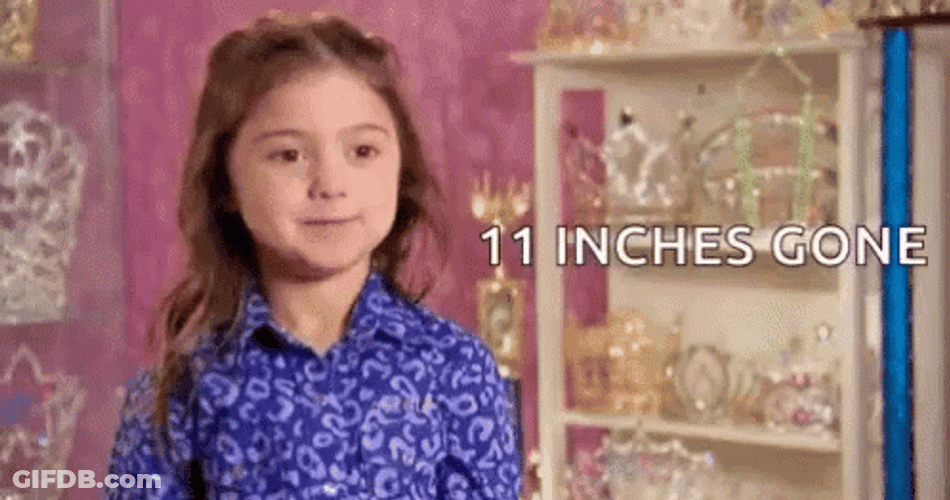 Kailia Posey 11 Inches Gone Meme GIF
