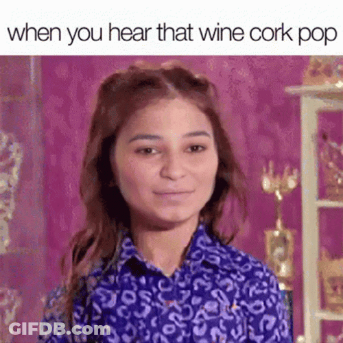 Kailia Posey Cork Popping Meme GIF