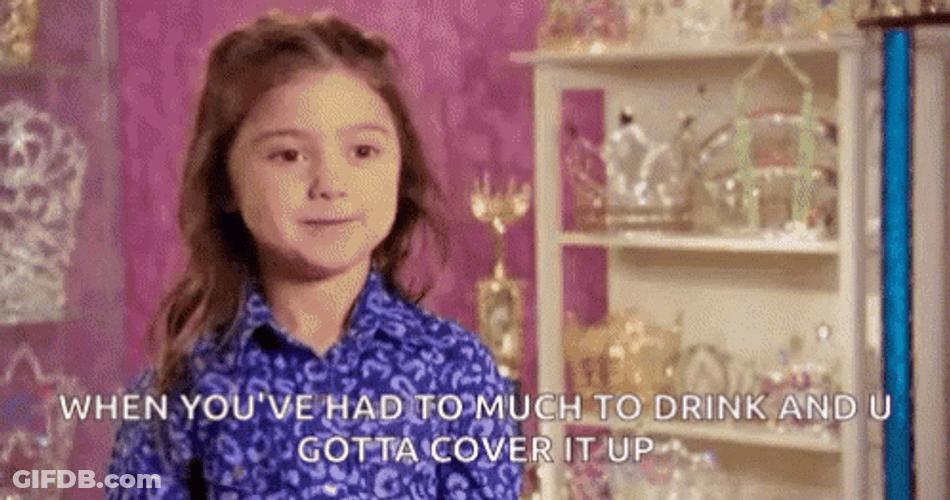 Kailia Posey Drunk And Covering It GIF
