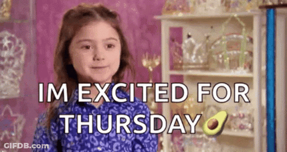 Kailia Posey Excited For Thursday Meme GIF