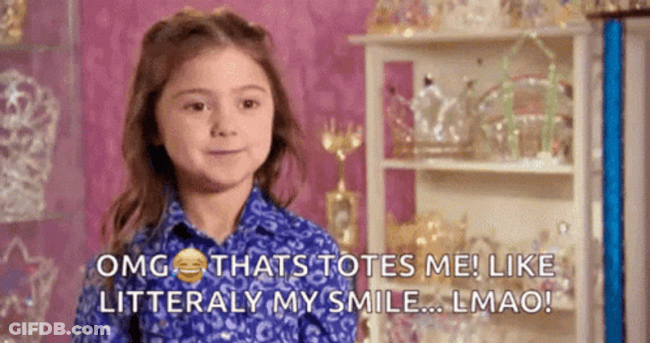 Kailia Posey Hilarious That's My Smile Parody GIF