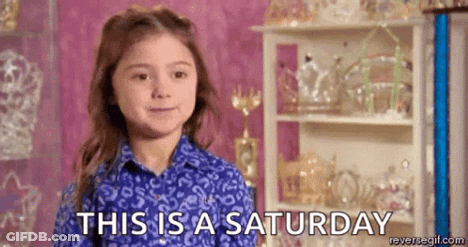 Kailia Posey It's Saturday Parody GIF