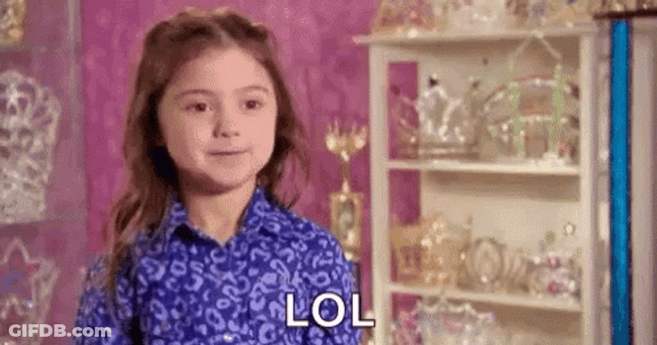 Kailia Posey Laughing Out Loud Parody GIF