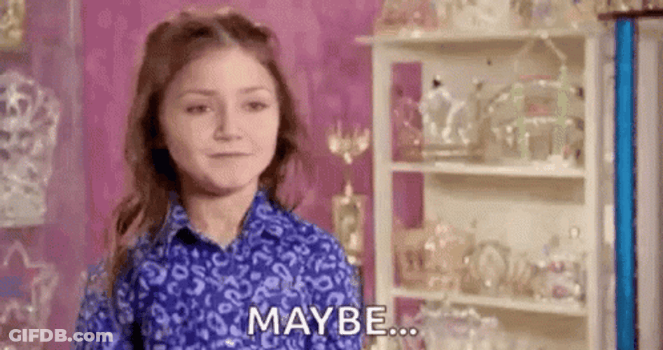 Kailia Posey Wacky Face Maybe GIF