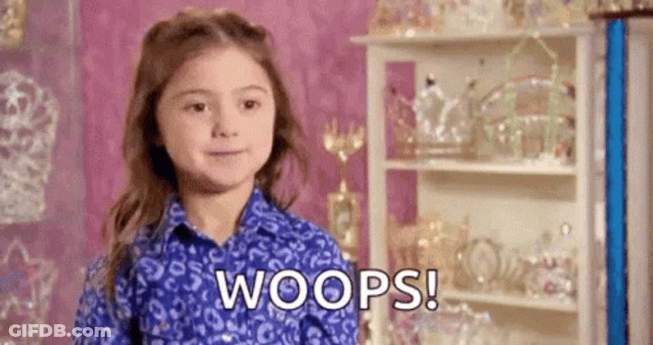 Kailia Posey Woops Reaction Meme GIF
