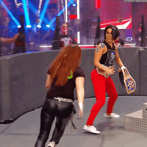 Kairi Sane Chasing After Bayley WWE GIF