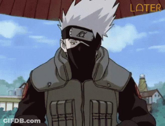 Kakashi Disappear Meme GIF