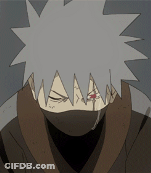 Kakashi Hatake Angry Sharingan Eye Attack GIF