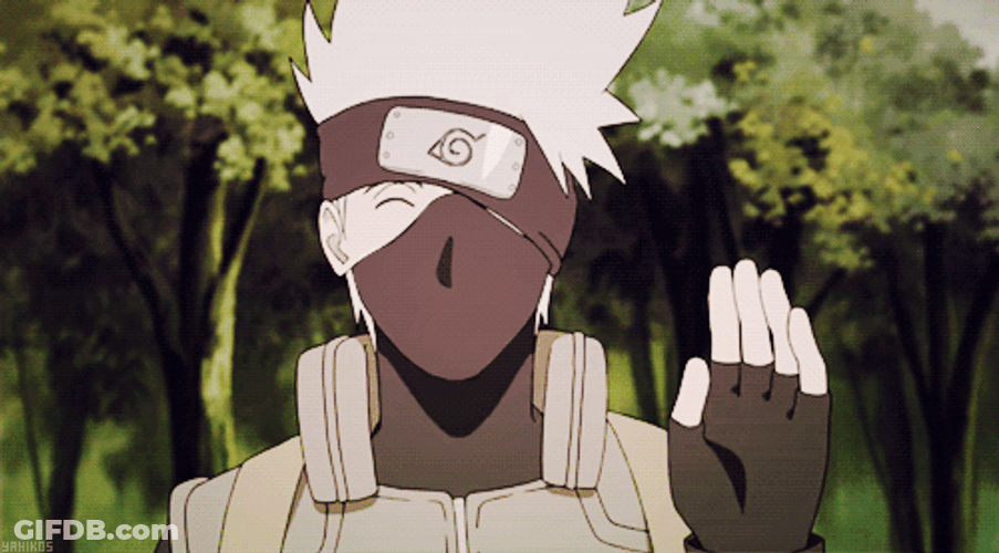 Kakashi Hatake Anime Bye Bye GIF
