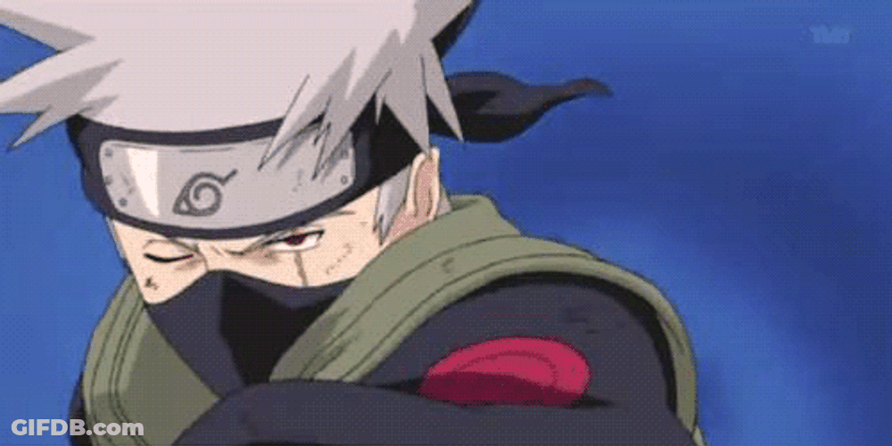 Kakashi Hatake Attack Naruto Anime GIF