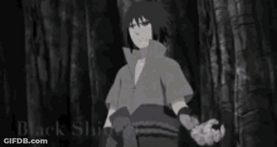 Kakashi Hatake Black Chidori GIF