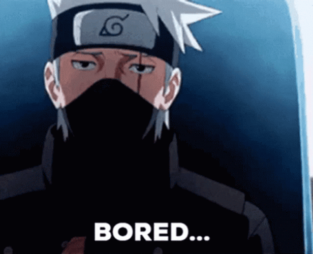 Kakashi Hatake Bored Anime Meme Naruto GIF