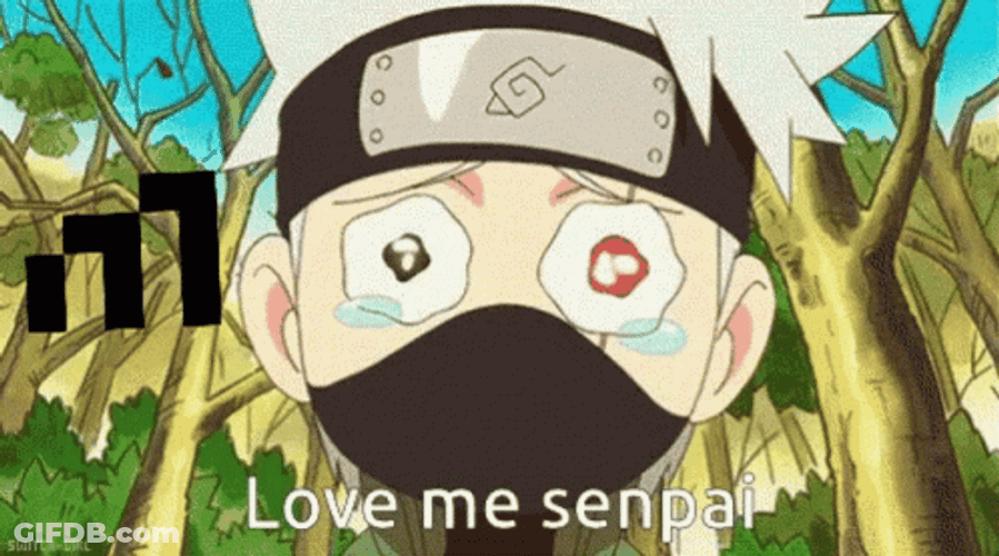 Kakashi Hatake Crying Love Me Meme GIF