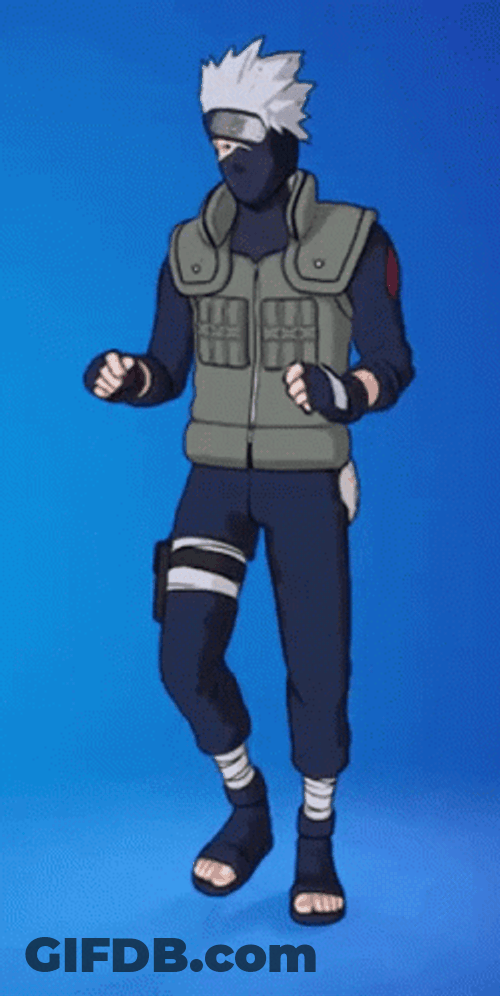Kakashi Hatake Fortnite Dance Anime GIF