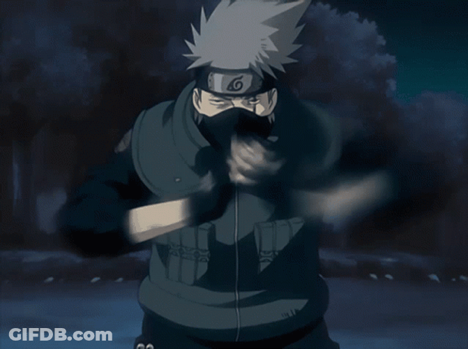 Kakashi Hatake Hokage Sharingan Jutsu Naruto GIF
