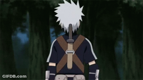 Kakashi Hatake Holding Sword GIF