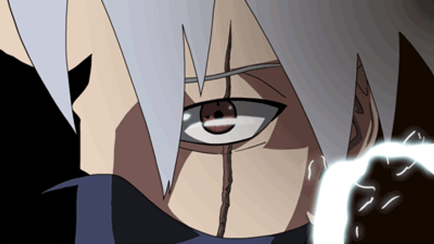 Kakashi Hatake Lightning Blink Eye GIF