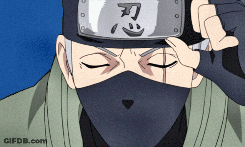 Kakashi Hatake Naruto Sharingan Fight GIF