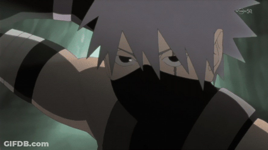 Kakashi Hatake Naruto Shippuden Sword Skill GIF