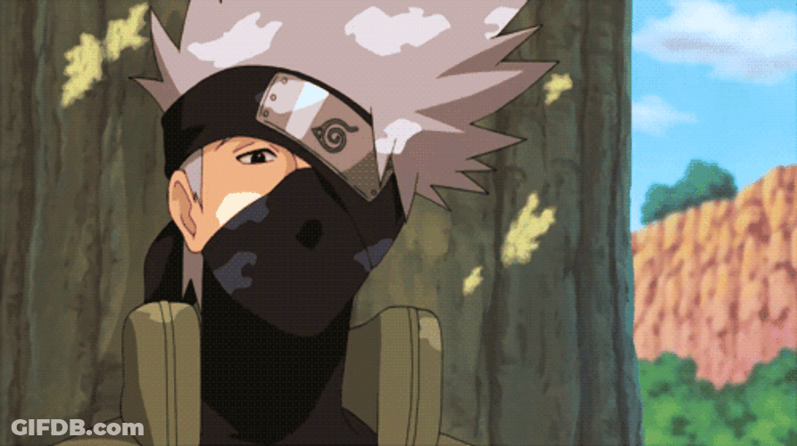 Kakashi Hatake Resting Tree Shade Smile GIF