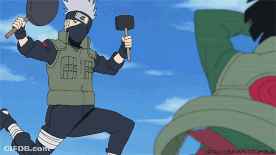 Kakashi Hatake Running Funny Maito GIF
