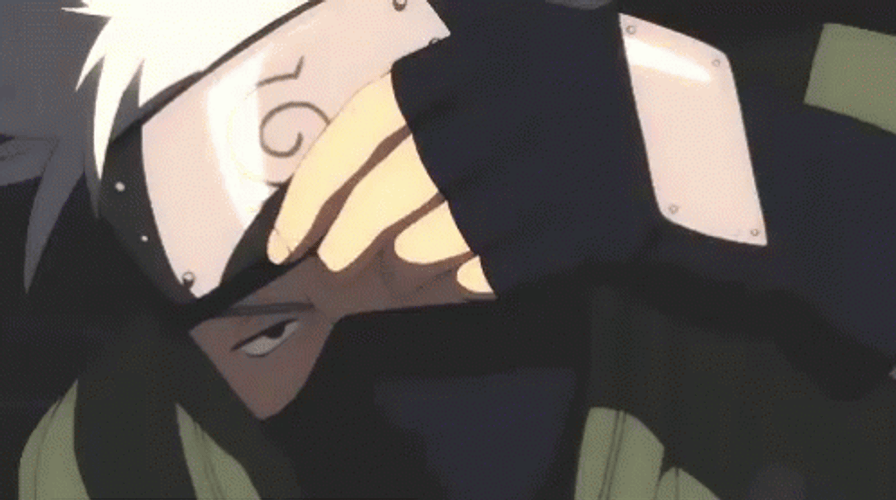 Kakashi Hatake Sharingan Spinning Wheel Naruto GIF