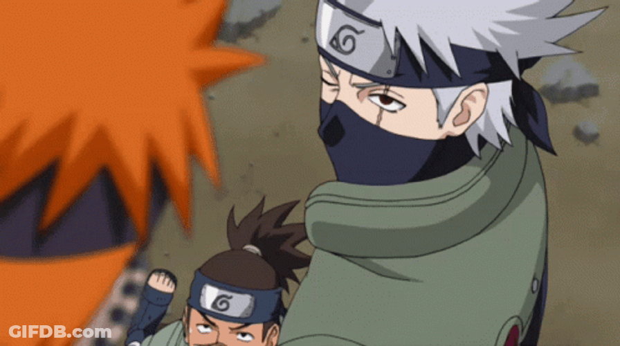 Kakashi Hatake Sharingan Versus Pain Naruto GIF